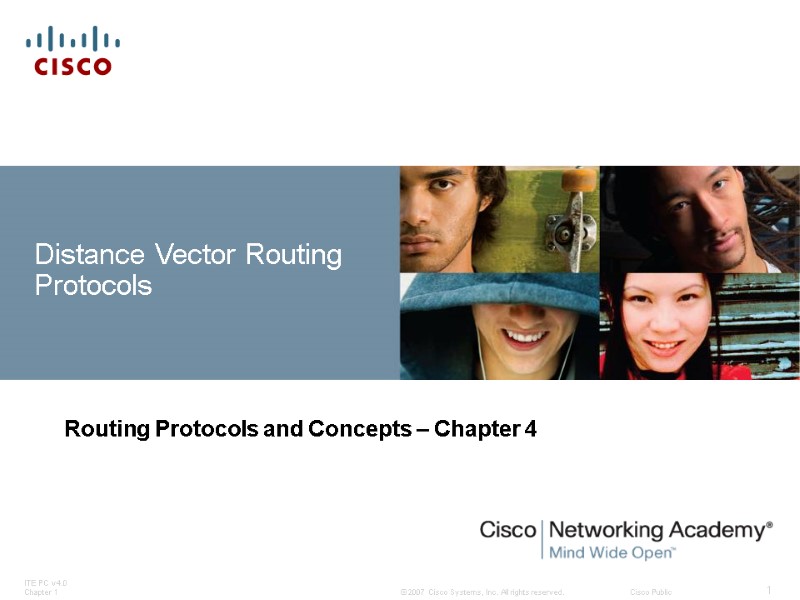 Distance Vector Routing Protocols Routing Protocols and Concepts – Chapter 4